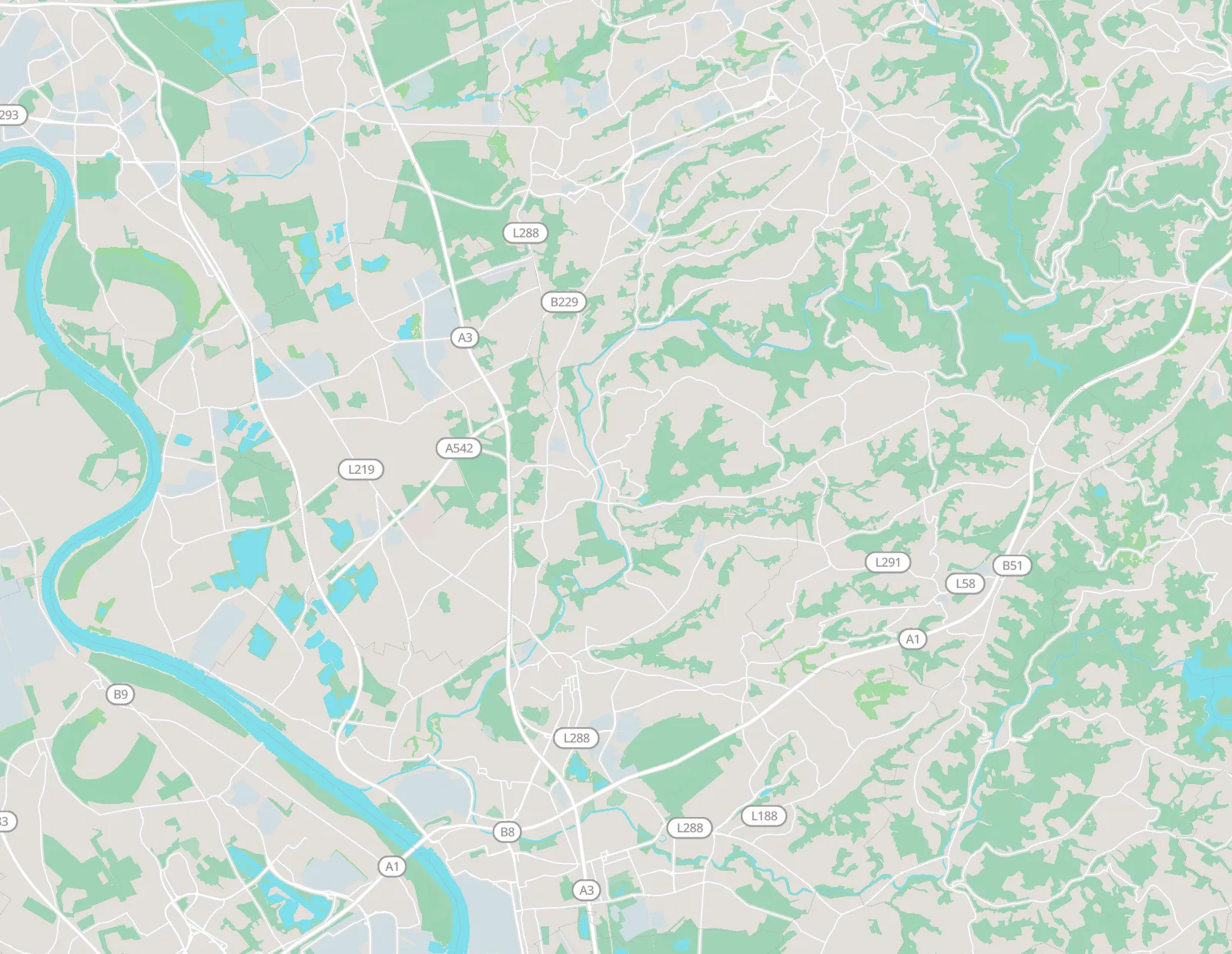 Karte: Leichlingen und die umliegenden Orte