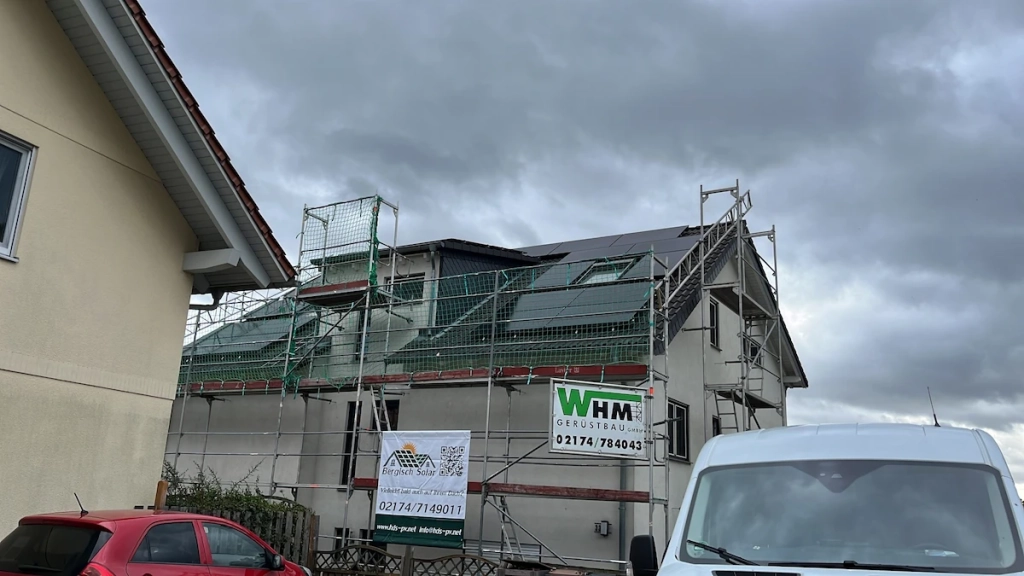Foto einer Bergisch Solar Baustelle in Leichlingen